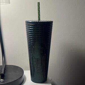 Starbucks Textured Green Tumbler with Straw